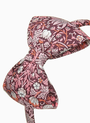 Big Bow Headband in Strawberry Thief