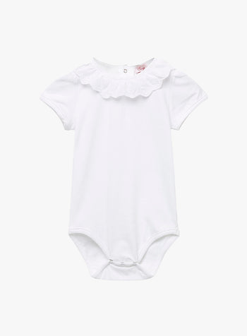 Little Short-Sleeved Katie Anglaise Bodysuit