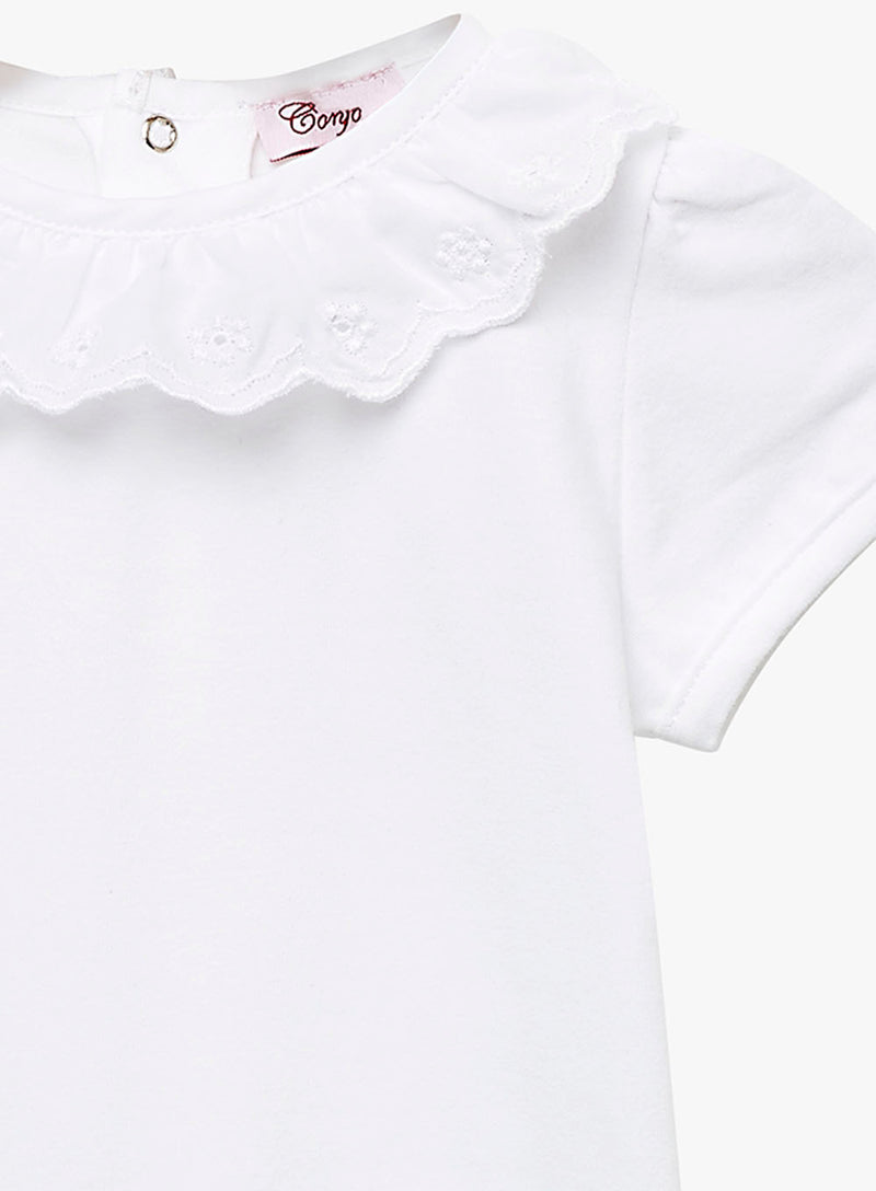 Baby Short-Sleeved Katie Anglaise Bodysuit