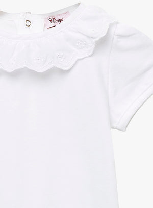 Baby Short-Sleeved Katie Anglaise Bodysuit