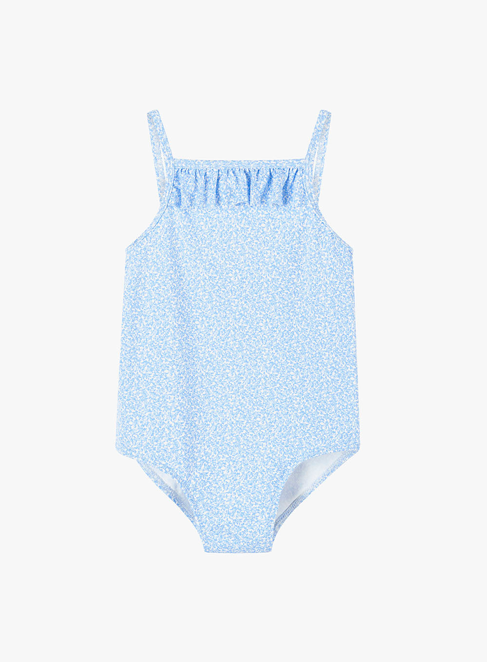 Little Frill Swimsuit in Blue Miniature Floral