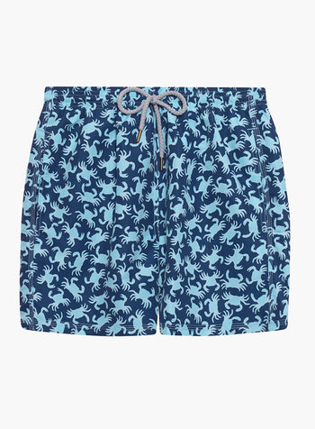 Mens Daddy & Me Swimshorts in Navy Crab