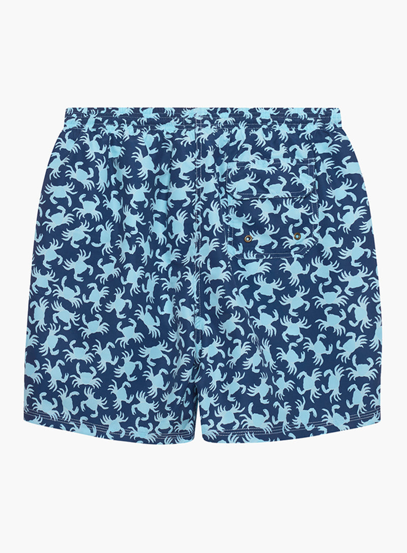 Mens Daddy & Me Swimshorts in Navy Crab