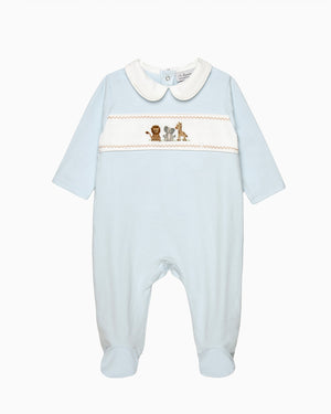 Lapinou onesieBaby Augustus & Friends Smocked All-In-One