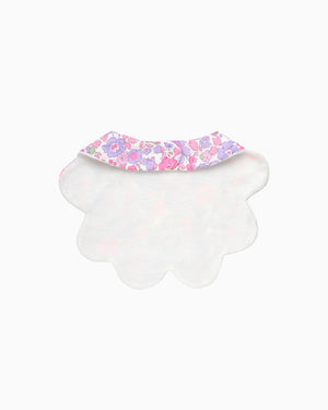 Scalloped Bib in Lilac Betsy