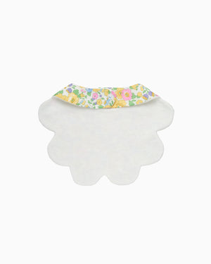 Scalloped Bib in Yellow Betsy