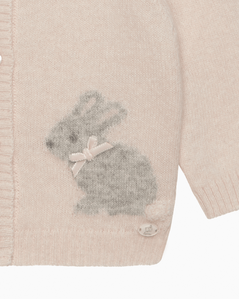 Lapinou Cardigan Baby Bunny Cardigan in Off White