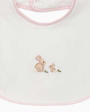 Bunny Embroidered Bib