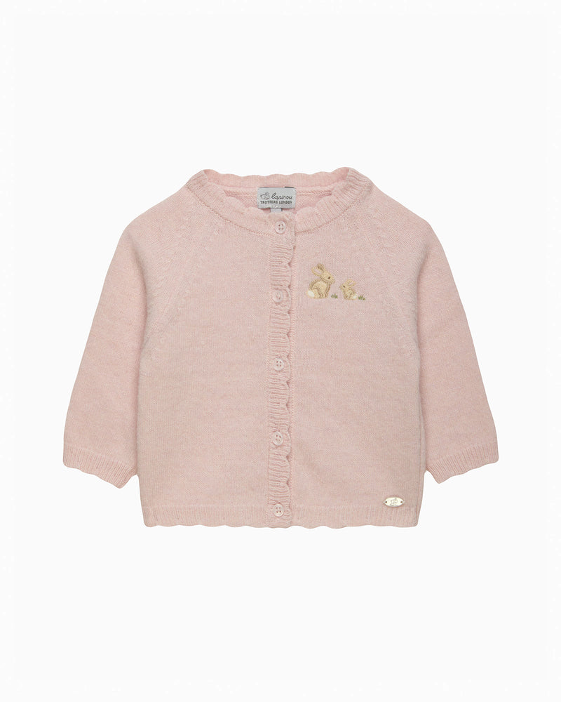 Baby Bunny Embroidered Cardigan