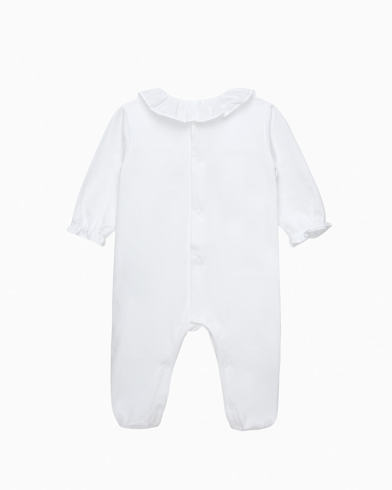 Baby Smocked Onesie in Duck & Bunny