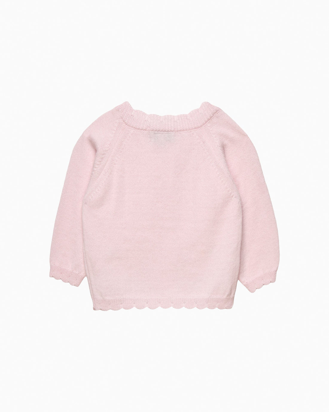 Lapinou Cardigan Baby Duck Cardigan in Pale Pink