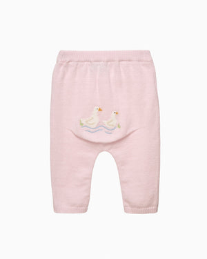 Lapinou Leggings Baby Duck Leggings in Pale Pink