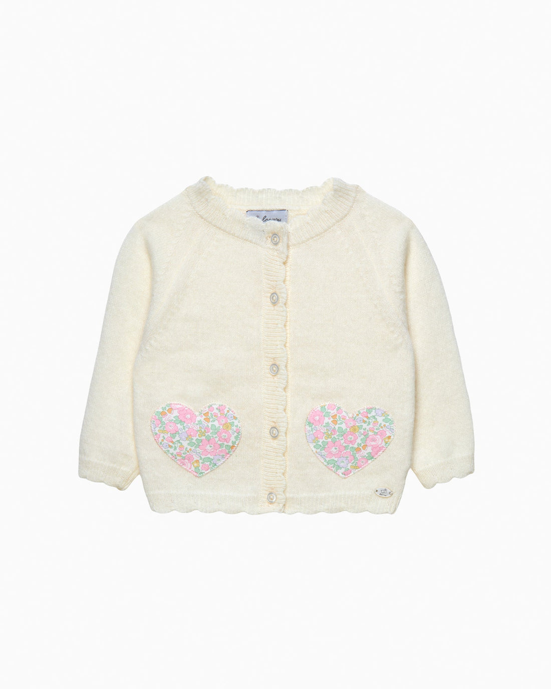 Lapinou Cardigan Baby Betsy Ann Heart Cardigan