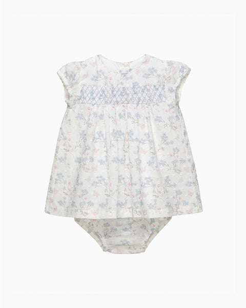 Baby My First Smocked Dress in Butterfly Plumetis 3/6M Baby My First Smocked Dress in Butterfly Plumetis 3/6M
