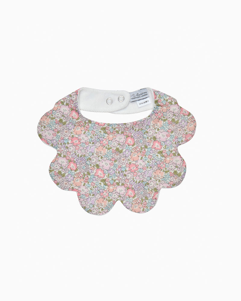 Scalloped Bib in Pink Michelle