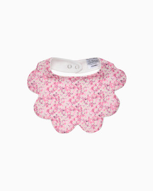 Scalloped Bib in Pink Mitsi Valeria