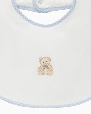 Teddy Embroidered Bib