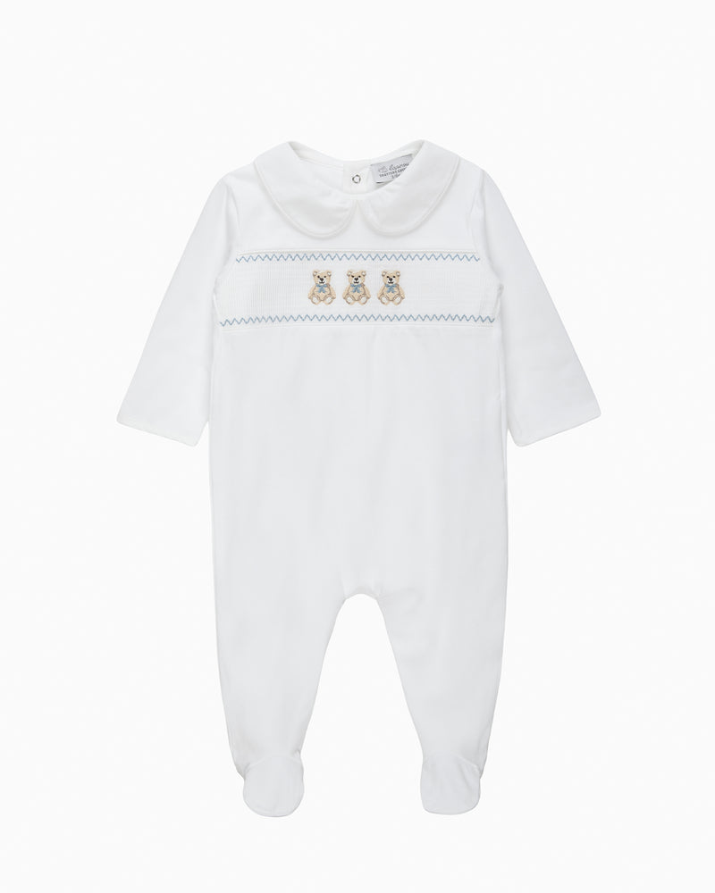 Baby Teddy Smocked Onesie