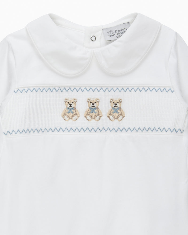 Baby Teddy Smocked Onesie