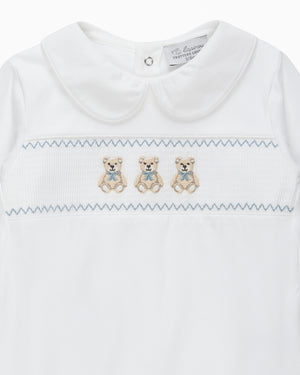 Baby Teddy Smocked Onesie