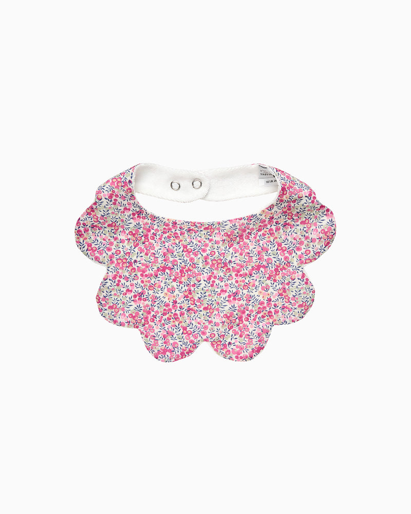 Scalloped Bib in Pink Wiltshire