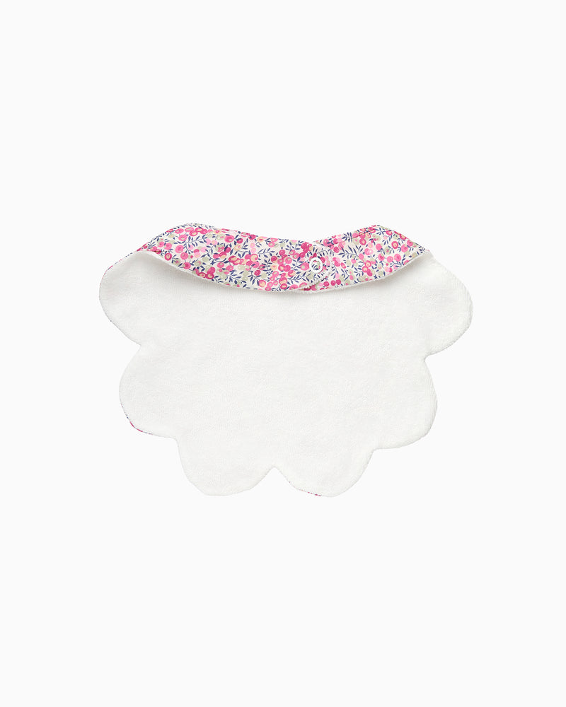 Scalloped Bib in Pink Wiltshire