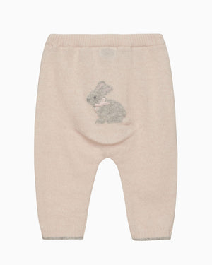 Lapinou Dungarees Baby Bunny Leggings in Off White