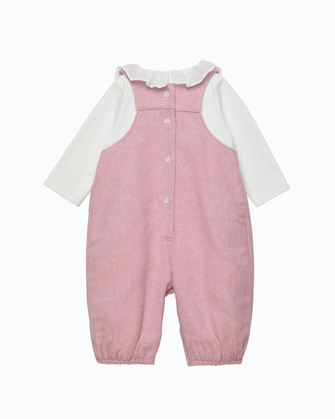 Lapinou Dungarees Baby Smocked Dungaree Set in Bunny