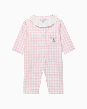 Lapinou All-in-One Baby Freya All-in-One in Pink Gingham