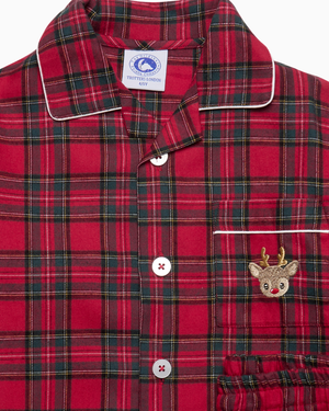 Original Pajama Company Pajamas Cozy Tartan Reindeer Pajamas