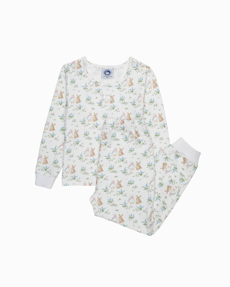 Original Pajama Company Pajamas Duck & Bunny Slim Fit Jersey Pajamas