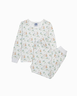Original Pajama Company Pajamas Duck & Bunny Slim Fit Jersey Pajamas
