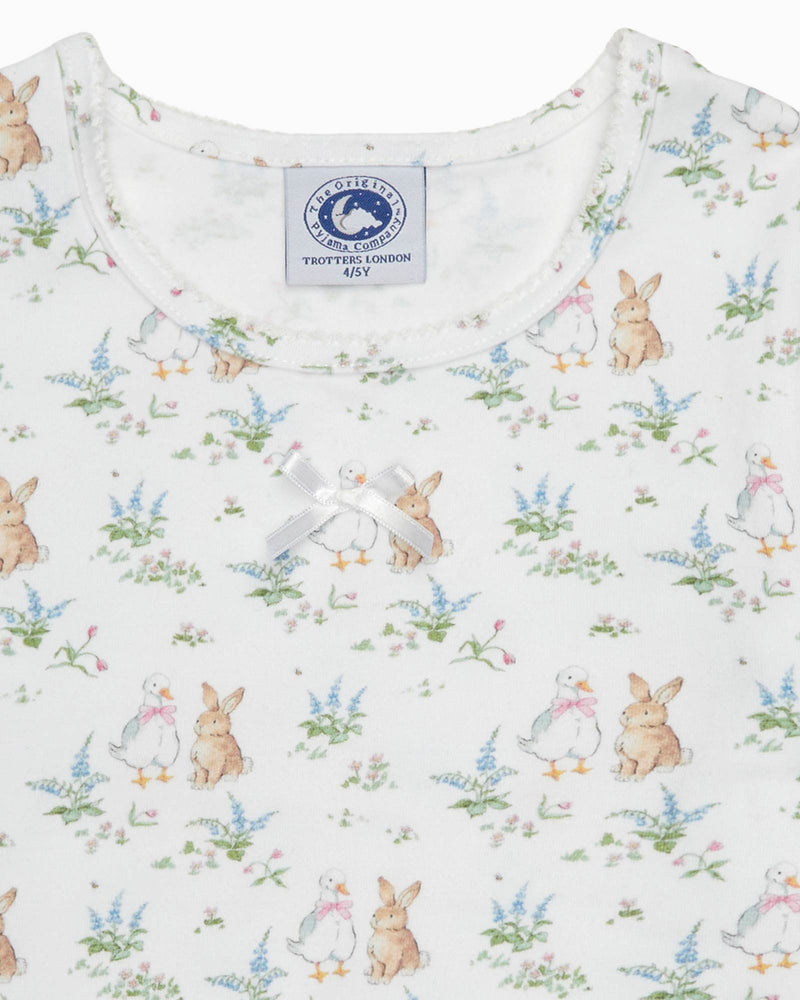 Original Pajama Company Pajamas Duck & Bunny Slim Fit Jersey Pajamas