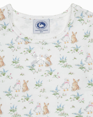 Original Pajama Company Pajamas Duck & Bunny Slim Fit Jersey Pajamas