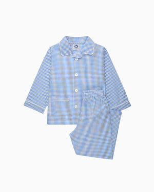 Gingham Pajamas in Blue