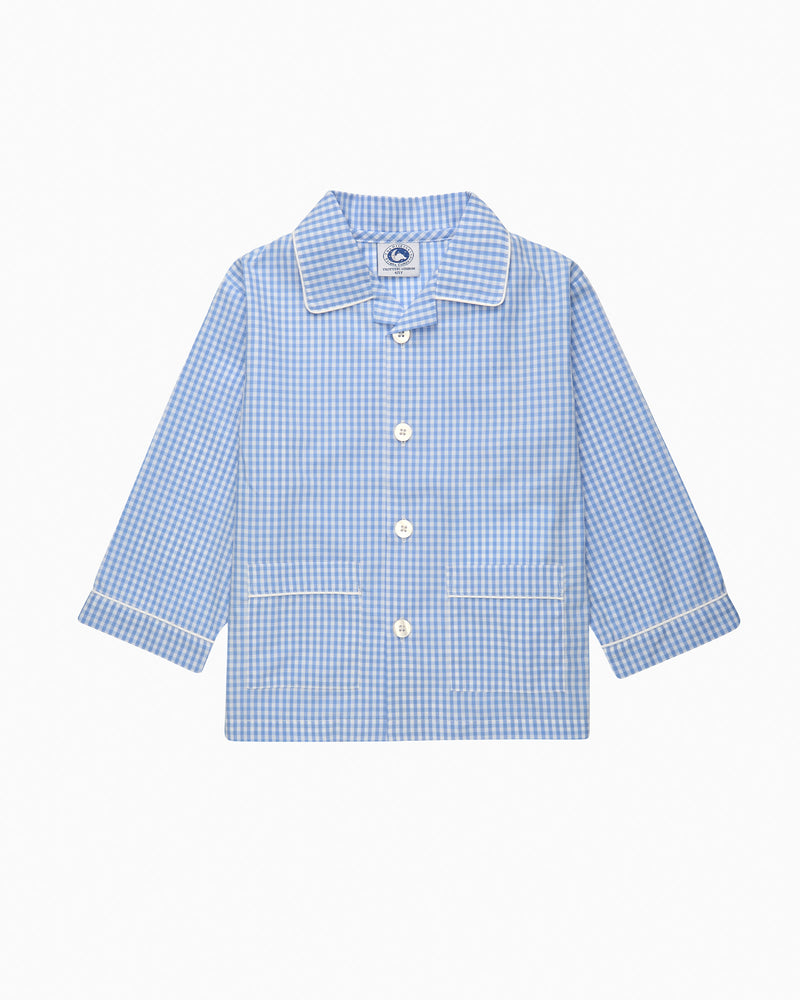 Gingham Pajamas in Blue
