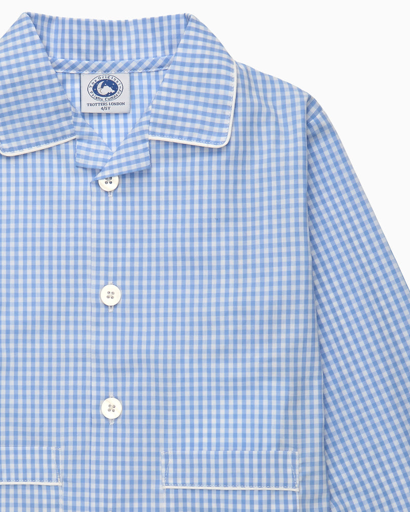 Gingham Pajamas in Blue