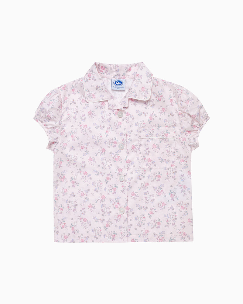 Woven Short Bunny Pajama Set