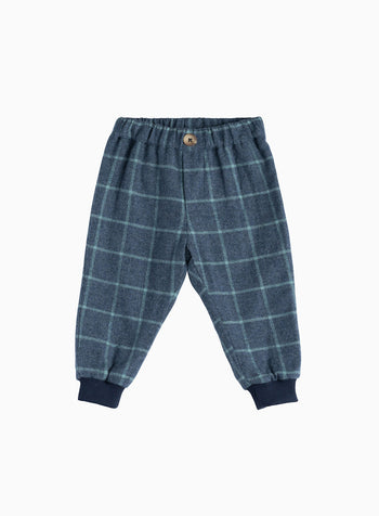 Little Orly Pants in Navy Sage Check