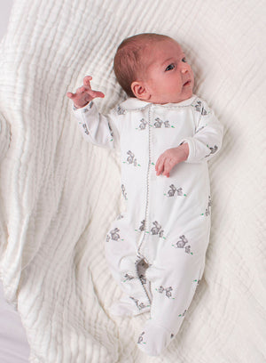 Baby Bunny Onesie in Grey