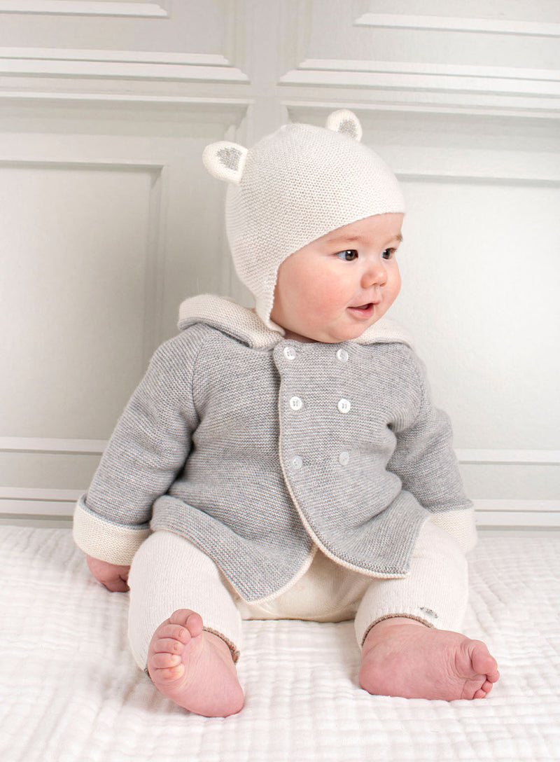Baby Teddy Hat in White