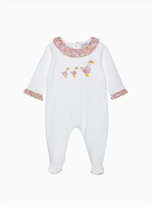 Baby Claire Floral Duck Onesie