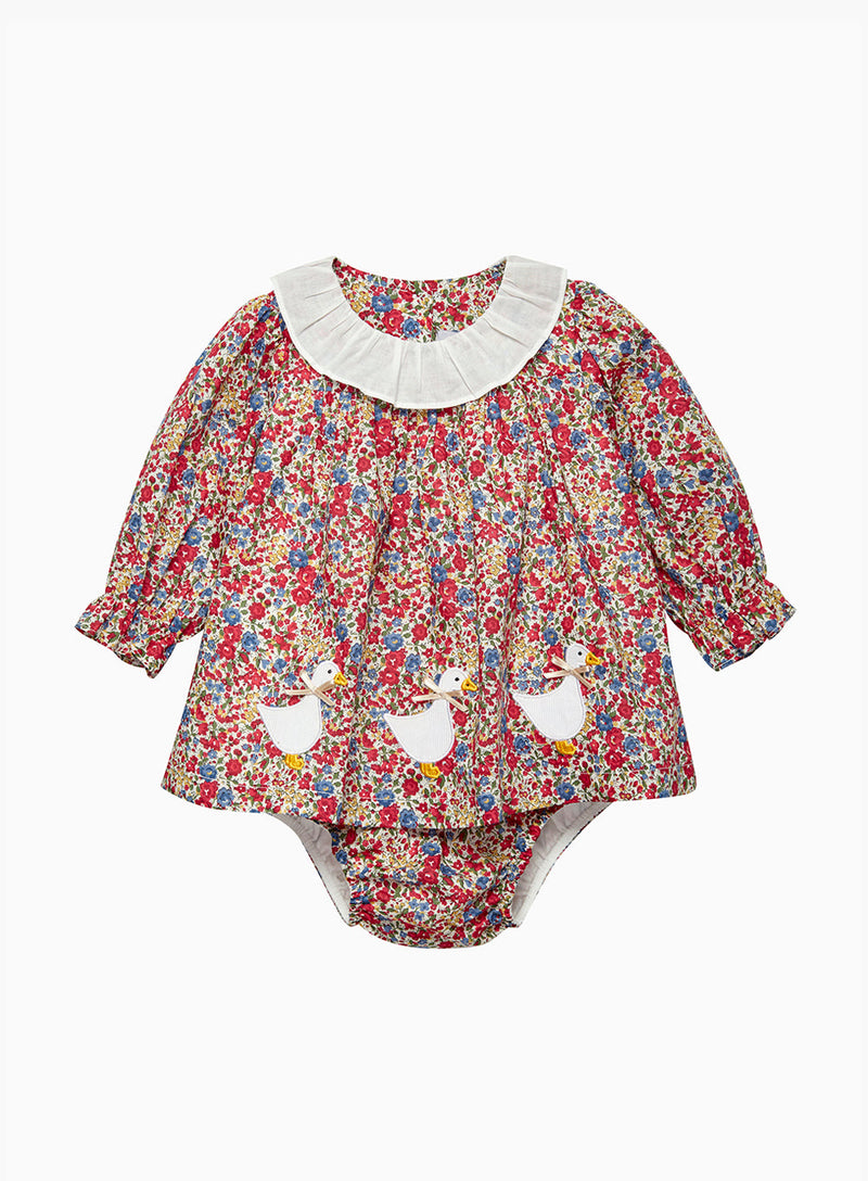 Baby Emma Floral Duck Dress