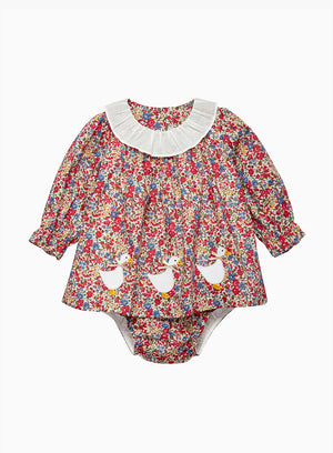 Baby Emma Floral Duck Dress