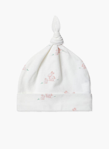 Baby Hat in Pale Pink Bunny