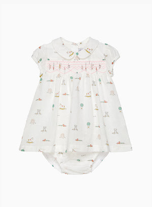 Baby Bunny & Friends Smocked Dress