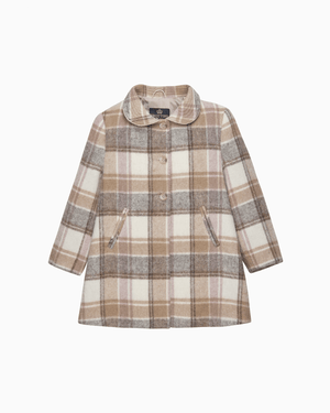 Trotters Heritage Coat Darcy Coat in Camel Check