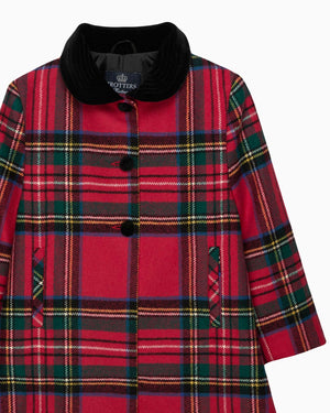Trotters Heritage Coat Matilda Swing Coat in Red Tartan