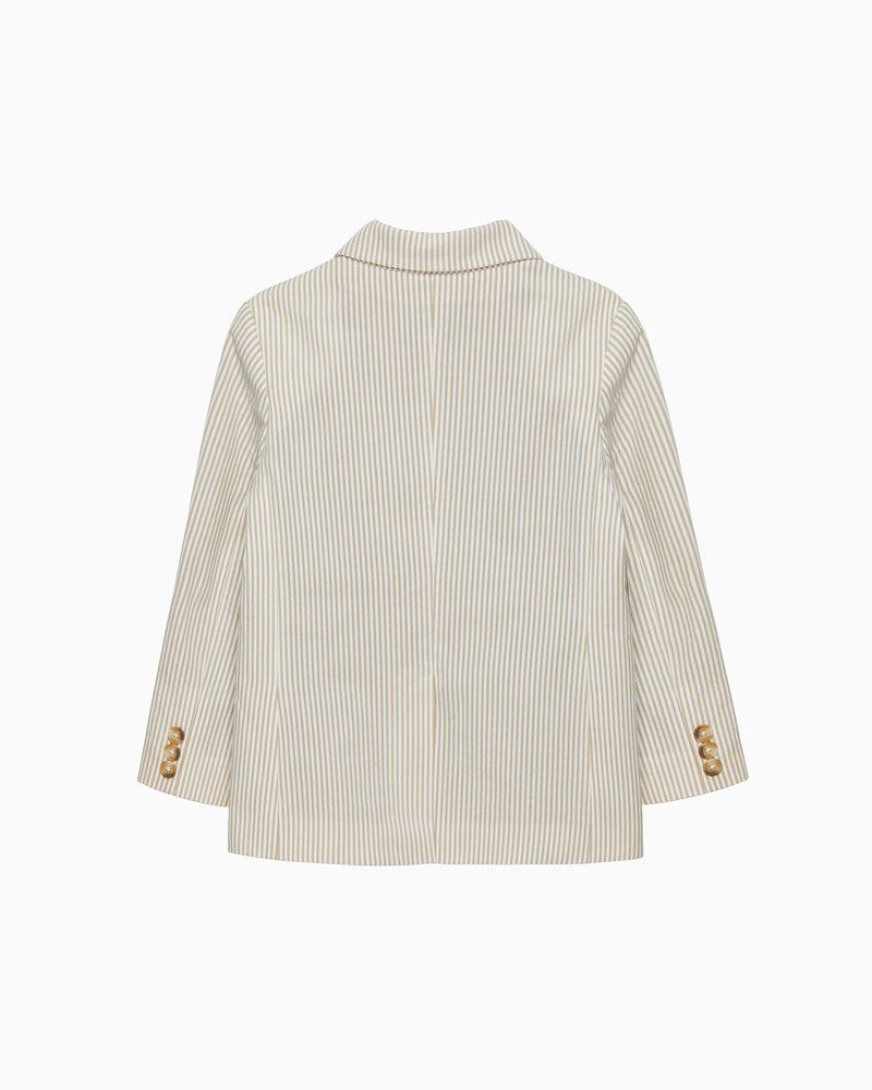 Sebastian Blazer in Oatmeal Stripe
