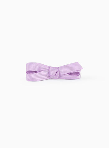 Small Bow Hair Clip in Orchid